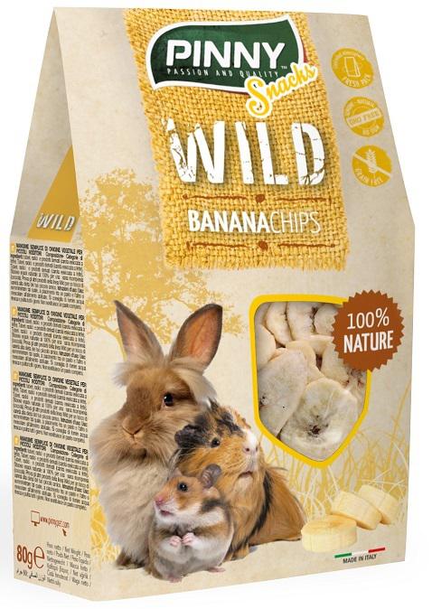 Wild Snack plátanos deshidratados 90gr para conejos y roedores 90gr PINNY