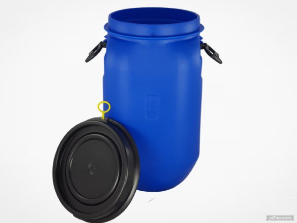 Bidon Hermetico almacenador de alimentos Reutilizado y Lavado anti polilla de 50 kilos Capacidad