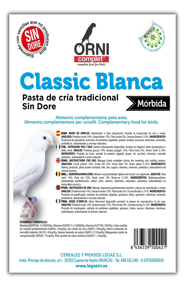 Pasta de Cria Classic Blanca Morbida Legazin